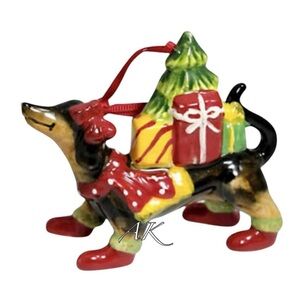 Blue Sky Clayworks Dachshund Christmas Tree Ornament 🐾 Doxie Wiener 
Harvey